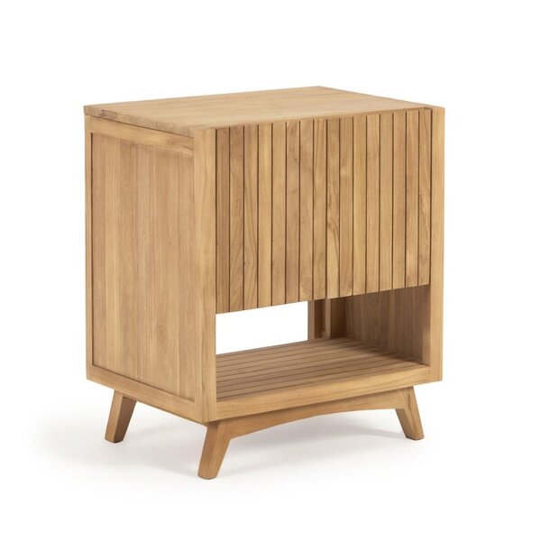 KUVENI - Meuble de salle de bain en teck 70 x 80 cm
