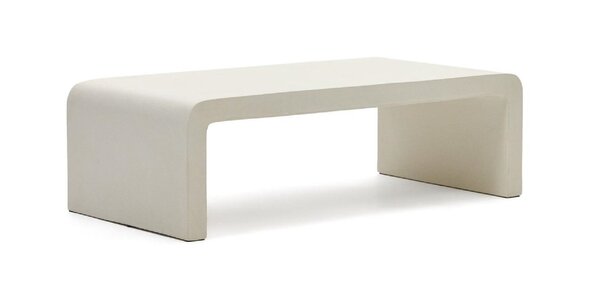 AIGUABLAVA - Table basse ciment 135 x 65 cm