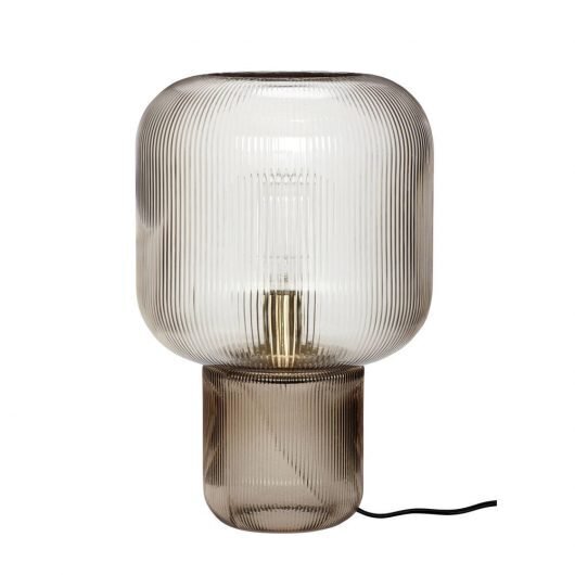 Pirum Lampe de table Transparent/Smoked