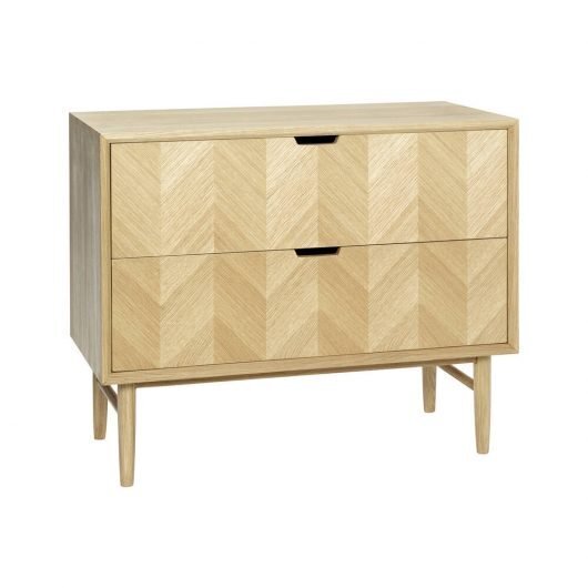 Commode Herringbone tiroirs couleur naturelle