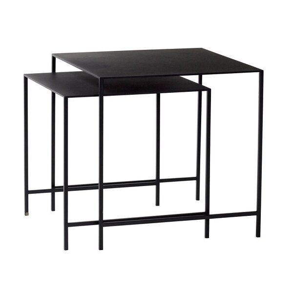 Duo Tische Schwarz (2er Set)