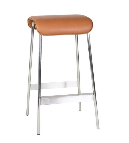 Avenue Barhocker Nickel/Braun