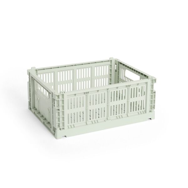 Aufbewahrungsbox mit Metalldeckel Colour Crate M von Hay