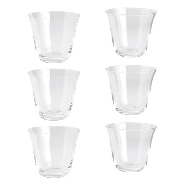 Curve Tumbler Glas im 6er Set von Hay