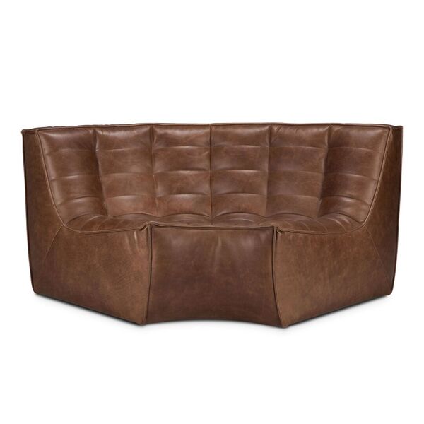Rundes Sofaeckmodul N701 von Ethnicraft im 90° Winkel
