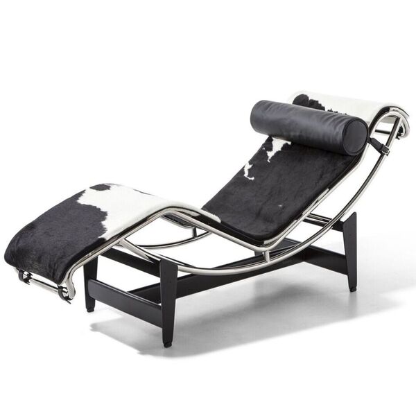 4 Chaise longue à dossier continu LC4 - Chaise longue