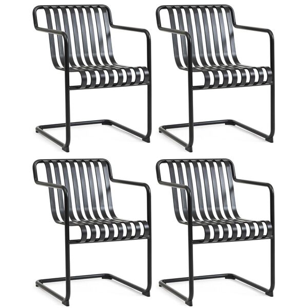 Outdoor-Dining Armlehnstuhl Palissade Cantilever 4er Set von Hay