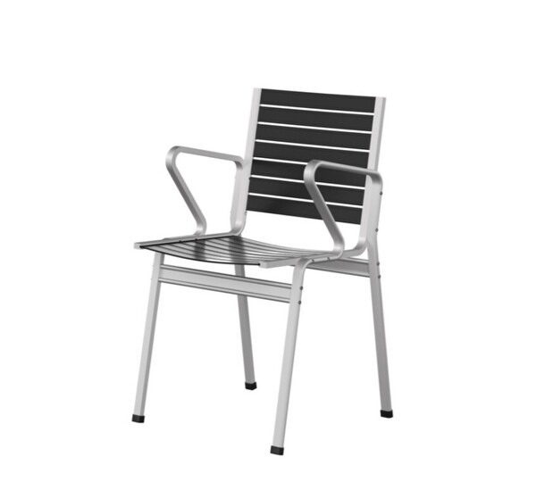 Chaise Elox avec accoudoirs