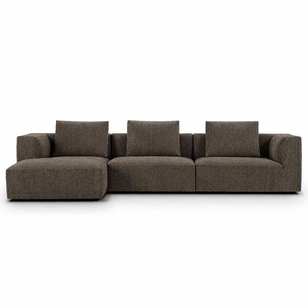 101 Canapé avec chaise longue en tissu Timian
