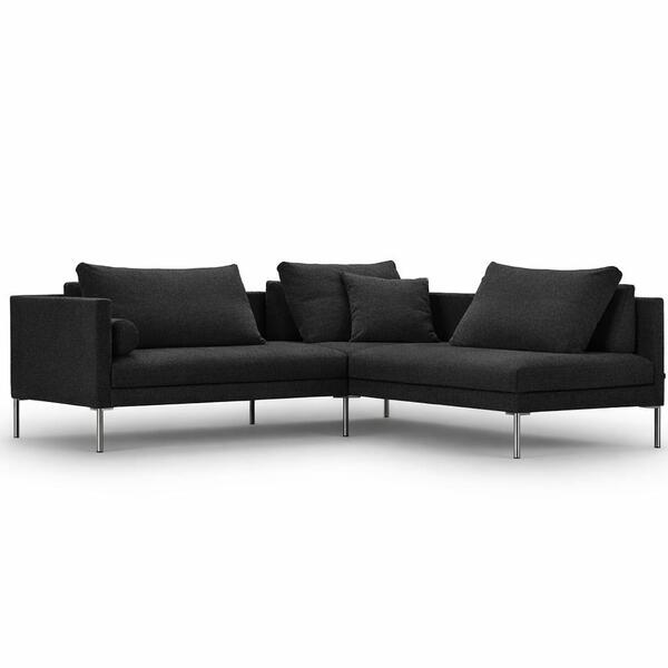 701 Canapé d'angle avec dossier en tissu Marn