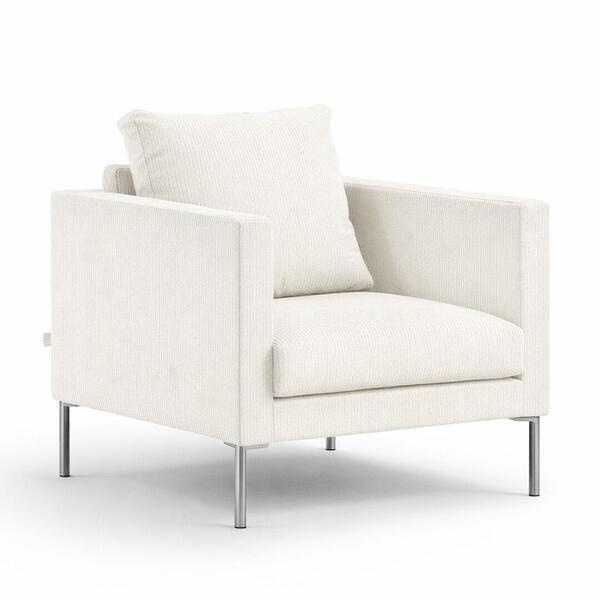 701 Fauteuil en tissu Prune