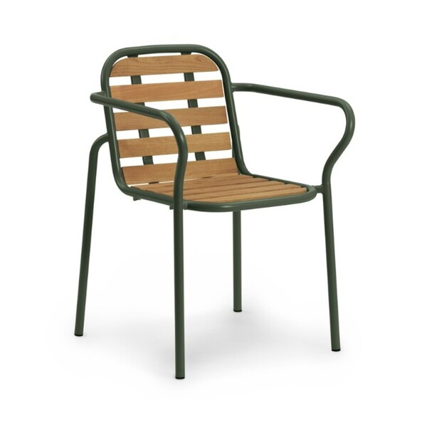Normann Copenhagen Vig Robinia Outdoor - Chaise avec accoudoirs