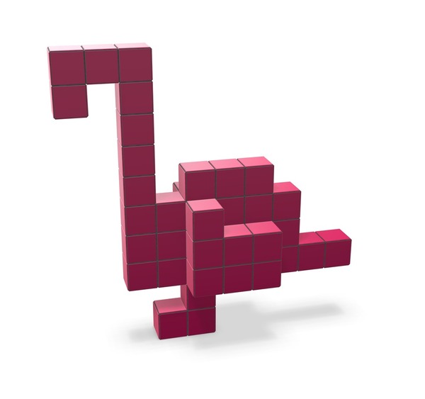 Modulares System Panton Cubes Flamingo in Duo-tone von Vitra