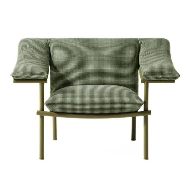 Vidalenta Lounge Sessel mit niedriger Rückenlehne und Armlehne