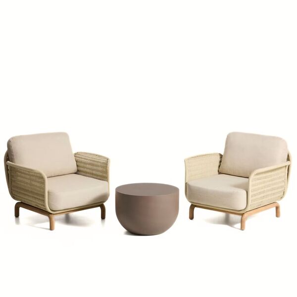 Alipa Outdoor Set - 2 Sesseln und Couchtisch