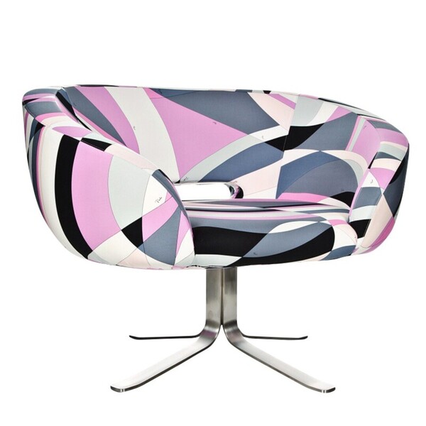 Rive Droite Sessel - Pucci L02 - Pink / Grau