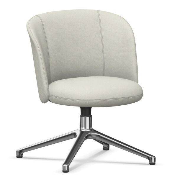 Mikado Side Chair Low in Stoff mit Vierstern-Untergestell von Vitra