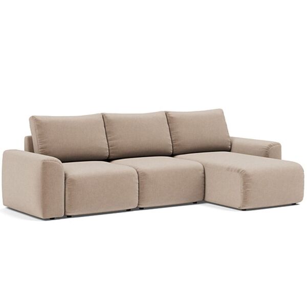 Innovation Living Norum Schlafsofa mit Chaiselongue und Chunky-Armlehnen