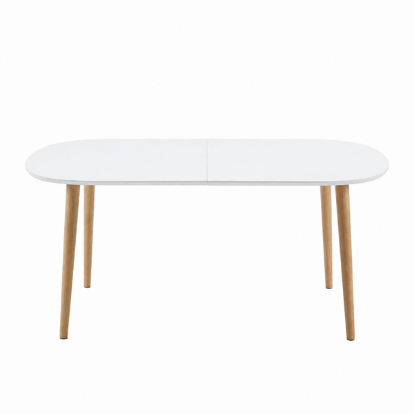 OQUI - Table chêne rectangulaire extensible 160 x 100 cm