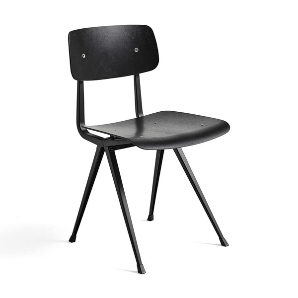Result Stuhl-Black Powder Coated Steel