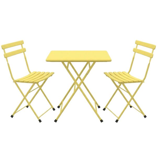 Garden Set Table 70x50 with 2 Chairs Arc En Ciel by Emu