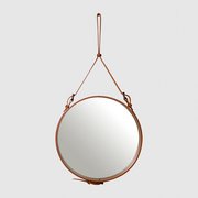 Runder Lederspiegel Adnet Circulaire