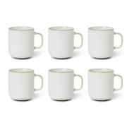 6er Set Mugs im Japandi-Stil