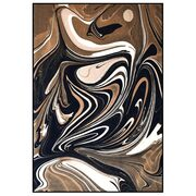 Rechteckiger Teppich Marble Espresso Martini