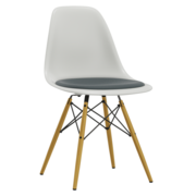 Eames Plastic Side Chair DSW RE mit Sitzpolster