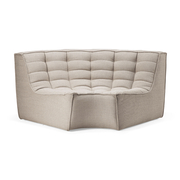 Rundes Sofaeckmodul N701 von Ethnicraft im 90° Winkel