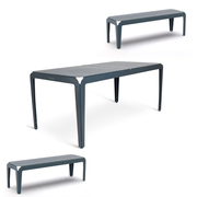 Bended Set Tisch 180cm und Sitzbank von Weltevree
