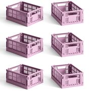 Aufbewahrungsbox Colour Crate Mini im 6er Set von Hay