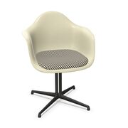 Eames Fiberglas Armchair DAL mit Sitzpolster von Vitra