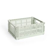 Aufbewahrungsbox mit Metalldeckel Colour Crate M von Hay