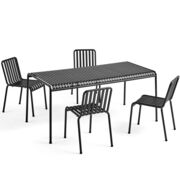 Palissade im 4er Set mit rechteckigem Tisch von Hay