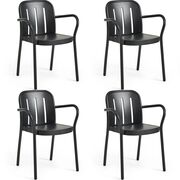 Outdoor-Armlehnstuhl Deville 4er Set von Hay