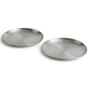 Assiette en acier inoxydable Outdoor Market, set de 2 de Hay