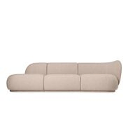 Modular sofa with a Rico Soft Bouclé corner element from Ferm Living