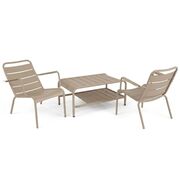 Luxembourg Garten Lounge-Sessel Set mit Tisch von Fermob für 2 Personen